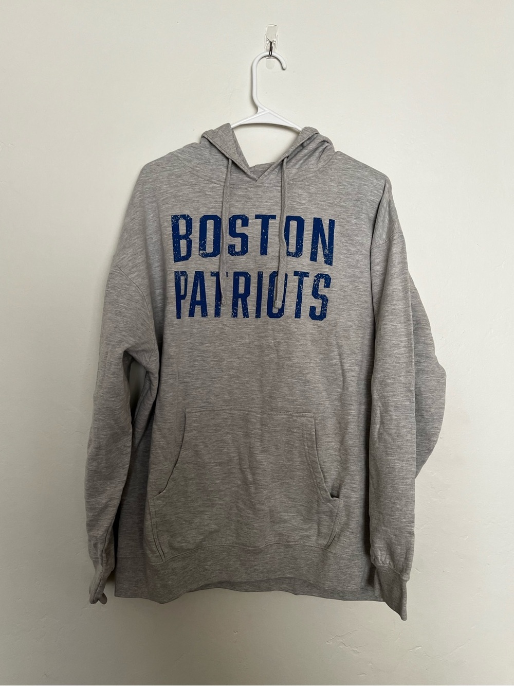 Gray Boston Patriots Pullover Hoodie